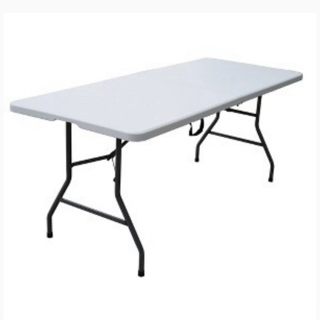 6ft rectangular banquet table for party, wedding, and event rentals