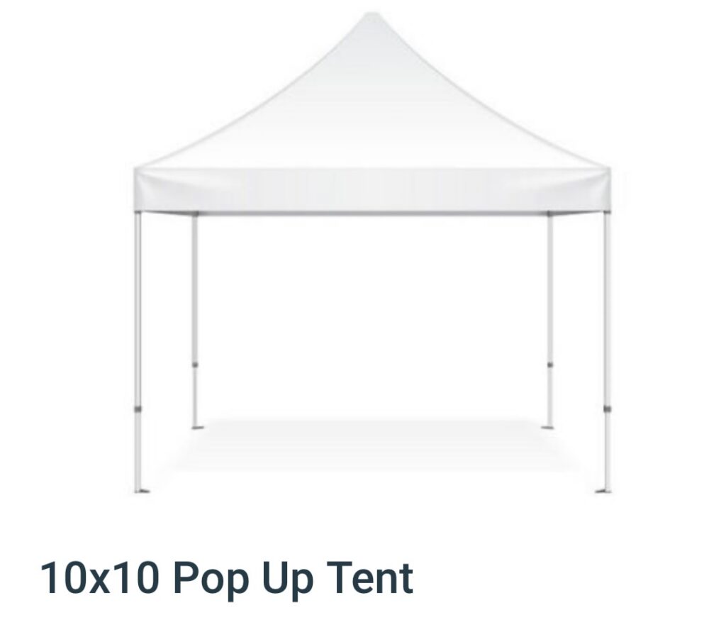10×10 pop up event tent