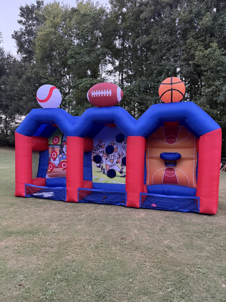 3in1 inflatable baseball, football, basketball rental