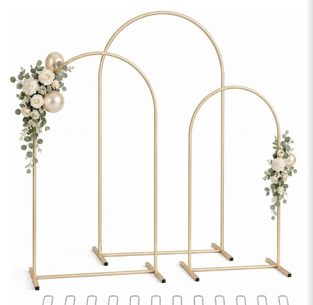 Set of 3 event arches rental